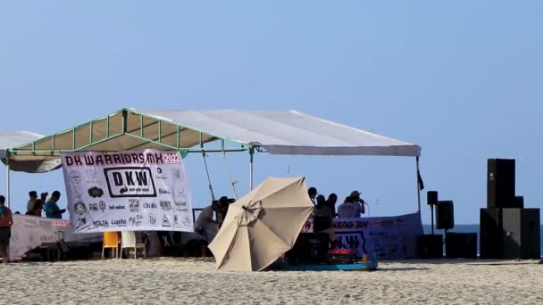 Puerto Escondido Oaxaca México Noviembre 2022 Surfer Event Festival Playa — Vídeo de stock