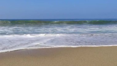 Extremely huge big powerful surfer waves on the beach in Zicatela Puerto Escondido Oaxaca Mexico.
