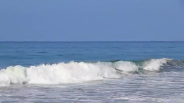 Extremely huge big powerful surfer waves on the beach in Zicatela Puerto Escondido Oaxaca Mexico.