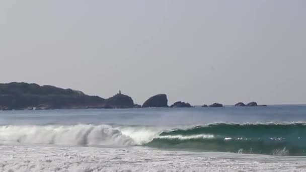 Extremely Huge Big Surfer Waves Beach Punta Zicatela Puerto Escondido — Stock Video