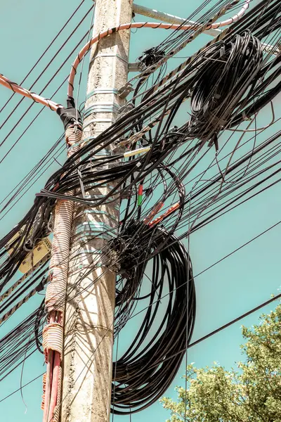 Playa del Carmen Quintana Roo Meksika 'da Meksika elektrik direğinde tam bir kaos var..