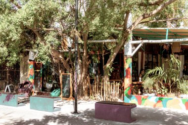 Playa del Carmen Quintana Roo Meksika 'daki restoran ve kafeler.