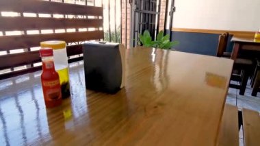 Orta Amerika 'da Alajuela Kosta Rika' da kafe ve restoran iç tasarımı.