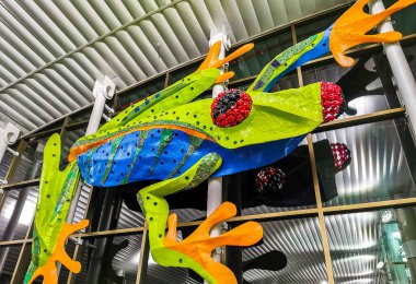 Juan Santamaria Uluslararası Havalimanı San Jose, Rio Segundo Alajuela Kosta Rika, Orta Amerika 'da..