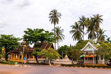 Wat Si Saket Budist Buda tapınağı Vientiane Laos, Güneydoğu Asya.