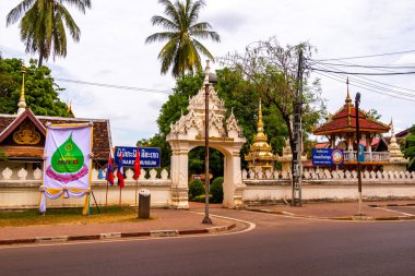 Wat Si Saket Budist Buda tapınağı Vientiane Laos, Güneydoğu Asya.