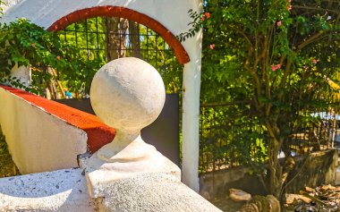 Zicatela Puerto Escondido Oaxaca 'da kilise mimarisi.