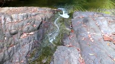 Ton Chongfa Şelalesi ve Güneydoğu Asya 'daki Khao Lak Amphoe Takua Pa Phang Nga Tayland' daki tropikal orman ve doğa manzarası.