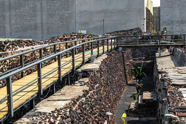 Centro Historico Mexico City 10 numara. Şubat 2021 Templo Belediye Başkanı Müzesi Mexico City Centro Historico 'daki harabe..