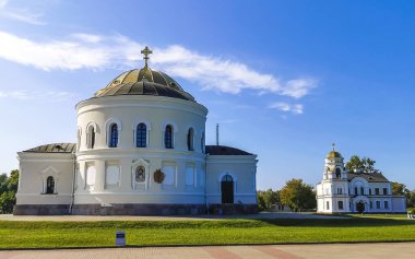 Brest Brest Bölgesi Belarus 23. Eylül 2020 St. Nicholas Garrison Katedrali ve Kolokolnya Kilisesi Leninskiy Rayon Patlaması Bölgesi Belarus Bölgesi 'ndeki Brest Kalesi' nde.
