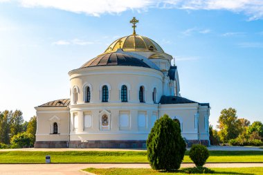 Brest Brest Bölgesi Belarus 23. Eylül 2020 St. Nicholas Garrison Katedrali ve Kolokolnya Kilisesi Leninskiy Rayon Patlaması Bölgesi Belarus Bölgesi 'ndeki Brest Kalesi' nde.
