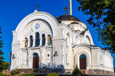 Brest Brest Bölgesi Belarus 23. Eylül 2020 St. Nicholas Garrison Katedrali ve Kolokolnya Kilisesi Leninskiy Rayon Patlaması Bölgesi Belarus Bölgesi 'ndeki Brest Kalesi' nde.