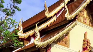 Chiang Mai Amphoe Mueang Chiang Mai Tayland 31 numara. Ekim 2018 Altın stupa pagoda Wat Phra Doi Suthep tapınakları Chiang Mai Amphoe Mueang Chiang Mai Tayland 'da mimari inşa ediyor..