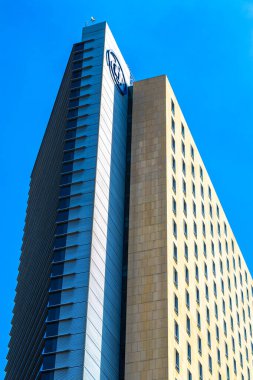 Mexico City, Meksika 14. Şubat 2021 Centro Historico Mexico City 'de gökdelen inşaatı.