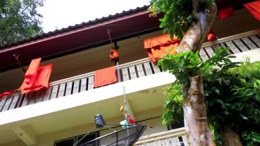 Chiang Mai Amphoe Mueang Chiang Mai Tayland 31 numara. Ekim 2018 'de Chiang Mai Amphoe Mueang Chiang Mai Tayland' daki tropikal ormanda keşiş evi..