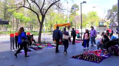 Centro Historico Mexico City, 11 numara. Şubat 2021 Pazar satış mağazaları ve insanlar Centro Historico Mexico City.