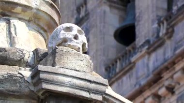 Centro Historico City 'deki eski tarihi binalarda kilise katedrali detaylarıyla detaylandırıldı..