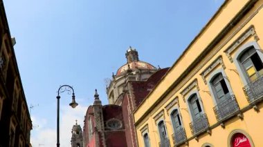 Centro Historico Mexico City 10 numara. Şubat 2021 Centro Historico Mexico City 'de güzel kubbeli kilise katedrali olan tarihi binalar..