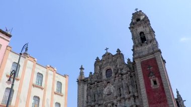 Centro Historico Mexico City 10 numara. Şubat 2021 Centro Historico Mexico City 'de güzel kubbeli kilise katedrali olan tarihi binalar..