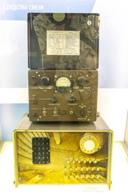 Brest Brest Bölgesi Belarus 20. Eylül 2020 Minyatürler ve koleksiyoncular klasik antika antika tren parçaları buharlı lokomotifleri Leninskiy Rayon Brest Belarus 'taki Demiryolu Mühendislik Müzesinde.