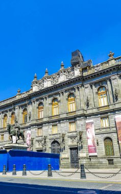 Centro Historico Mexico City 09. Şubat 2021 Anayasa Plaza ve Centro Historico Mexico City 'deki Ulusal Saray Meydanı.