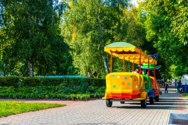 Brest Brest Bölgesi Belarus 20. Eylül 2020 Brest City Park Yeşil Doğa Sanatı ve Atıştırmalık Barlar Standı Leninskiy Rayon Brest İlçe Brest Bölgesi Belarus 'ta duruyor..