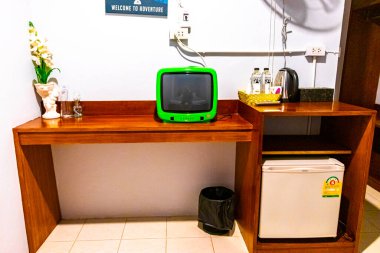 Khao Lak Phang Nga Tayland 05. Şubat 2020 Güneydoğu Asya 'da Khao Lak Tayland' da ucuz ve lüks otel odası..