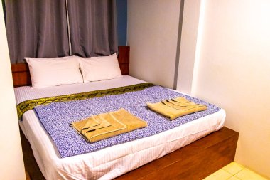 Khao Lak Phang Nga Tayland 05. Şubat 2020 Güneydoğu Asya 'da Khao Lak Tayland' da ucuz ve lüks otel odası..
