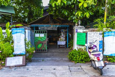 Chiang Mai Amphoe Mueang Chiang Mai Tayland 30 numara. Ekim 2018 Güneydoğu Asya 'da Chiang Mai Tayland' daki Cheap ve Dirty Hotel Hostel Room.