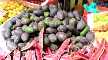 Centro Historico Mexico City 14 numara. Şubat 2021 Centro Historico City Mexico 'daki Gıda Pazarı' nda Yürüme ve Alım Ürünleri.