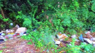 Pattaya Chon Buri Tayland 2018 Çevre Kirliliği Doğadaki Plastik Çöp Pattaya Bang Lamung Amphoe Chon Buri Tayland.