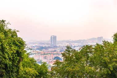 Pattaya Chon Buri Tayland 25. Ekim 2018 Pattaya Şehri Gökyüzü Kenti Doğal Orman ve Orman Panorama Manzarası Pattaya Bang Lamung Chon Buri Tayland.