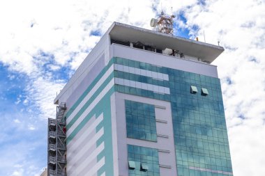 Rio de Janeiro Eyaleti Rio de Janeiro Brezilya 11. Aralık 2020 Şehir Merkezi Şehir Merkezi Şehir Merkezi ve Brezilya 'da Gökdelenler ile Skyline Panorama.