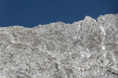 Dağ ve Alp Tepesi manzara dağları ve kayalar yeşil tarlaları olan manzaralar daha az orman ve köknar ağaçları Alpler Imst Tyrol Avusturya 'da kayalık doğa ve mavi gökyüzü.