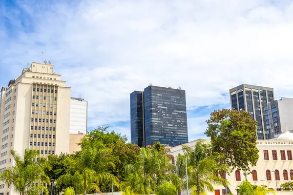 Rio de Janeiro Eyaleti Rio de Janeiro Brezilya 11. Aralık 2020 Şehir Merkezi Şehir Merkezi Şehir Merkezi ve Brezilya 'da Gökdelenler ile Skyline Panorama.