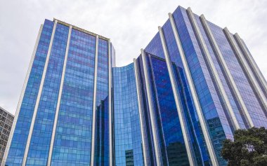 Rio de Janeiro Eyaleti Rio de Janeiro Brezilya 10. Aralık 2020 Şehir Merkezi Şehir Merkezi Şehir Merkezi ve Brezilya 'da Gökdelenler ile Skyline Panorama.