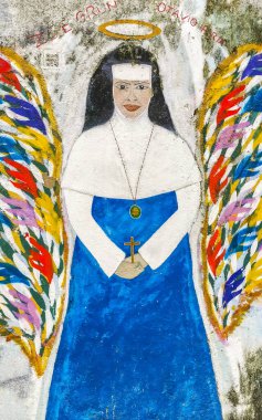 Rio de Janeiro Eyaleti Rio de Janeiro Brezilya 08. Aralık 2020 Santa Teresa Centro Şehir Sokakları Brezilya 'da Turizm Sanatı Graffiti Tabloları ve Binaları ile Şehir Sokakları Panoraması.