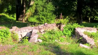 Eski Brest Kalesi duvar ve kapılar inşa ediyor Leninskiy Rayon Brest İlçe Brest Bölgesi Belarus 'ta kaybolan doğa kalıntıları.