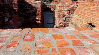 Brest Brest Bölgesi Belarus 23. Eylül 2020 Eski Brest Kalesi. Leninskiy Rayon Brest Belarus 'ta duvarlar ve kapılar inşa ediliyor..