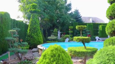 Brest Brest Bölgesi Belarus 2020 Güzel turkuaz mavi su havuzu Leninskiy Rayon Brest Brest Bölgesi Belarus Bölgesi.