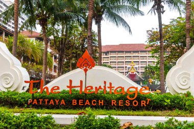 Pattaya Bang Lamung Amphoe Chon Buri Tayland 25. Ekim 2018 'de Pattaya Bang Lamung Amphoe Chon Buri Tayland' da birçok manzara ve binayla şehri geziyor..