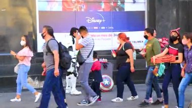 Centro Historico Mexico City 14 numara. Şubat 2021 Centro Historico City Mexico 'da birçok manzara ve binayla şehri geziyor..