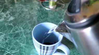 Brest Brest Bölgesi Belarus 2020 Leninskiy Rayon Brest Belarus 'ta kahve hazırlıyor..