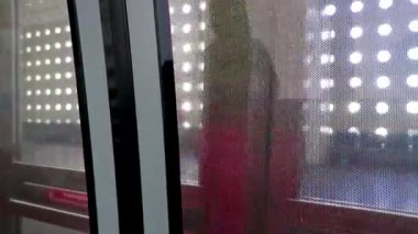 Penon de los Banos Venustiano Carranza Mexico City 06. Şubat 2021 Metroya bin ve Mexico City 'deki havaalanında bekle..