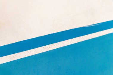 Centro Historico Mexico City 'de mavi ve beyaz çizgili duvar dokusu.