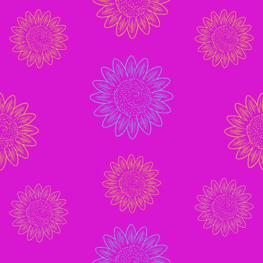 Tile floral print background