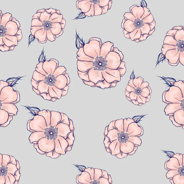 Tile floral print background