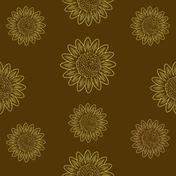 Tile Background Sunflowers Cute Sunflower Lovers Flower Lovers — 스톡 사진