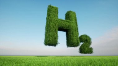 Hydrogen renewable energy H2 green energy 4k