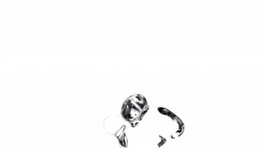 Transparent water bubbles are moving up 4k